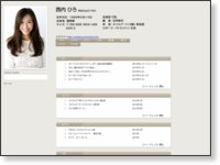 プロフィール -西内ひろ
